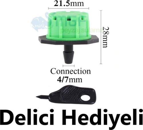 Mgf Yeşil Meme X 250 Ad. - Damla Sulama Debi Ayarlı Damlatıcı Parçası Aparatı Damlama Borusu Hortumu