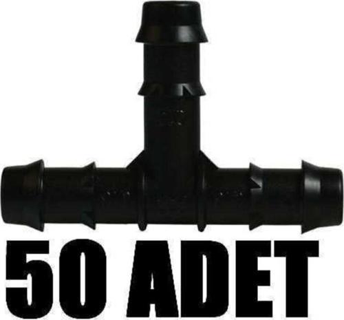 Te 50 Ad. Damla Sulama Parçası Aparatı Damlama Borusu Hortumu Parçası Ekleme Bağlantı Parçaları