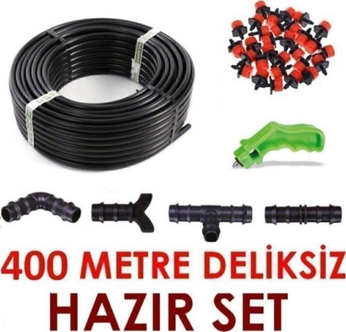 400 Metre Deliksiz Düz Damla Sulama Sistemi.