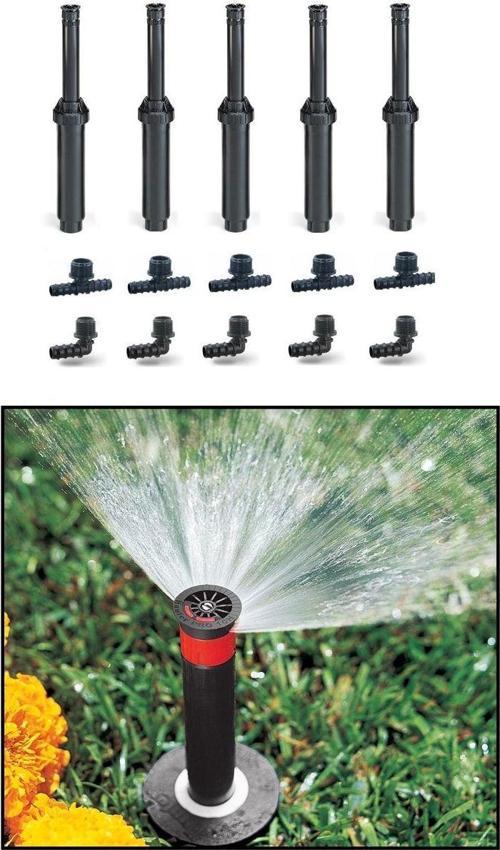 5 X Hunter Çim Sulama Sprey Fıskiye Kısa Gövde (7cm) Psu-02 6-a (1,8 mt Yarıçap ) Ve Ek Parçaları