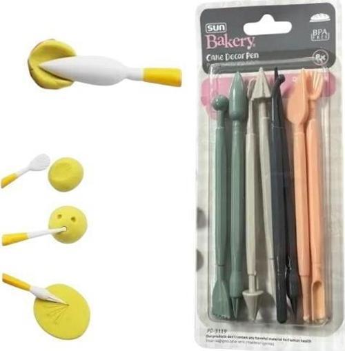 Marzipan Set Şeker Hamuru Şekillendirici 8 Parça