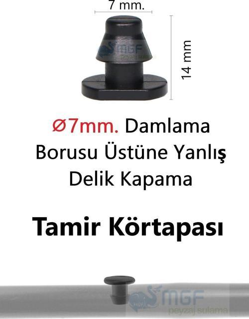 Mgf 7mm. X 200Ad. Körtapa Damlama Sulama Hortumu Boru Delik Kapatma