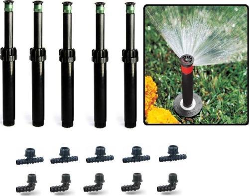 5 X Hunter Çim Sulama Sprey Fıskiye Kısa Gövde (7cm) Psu-02 15-a (4,5 Mt Yarıçap ) Ve Ek Parçaları