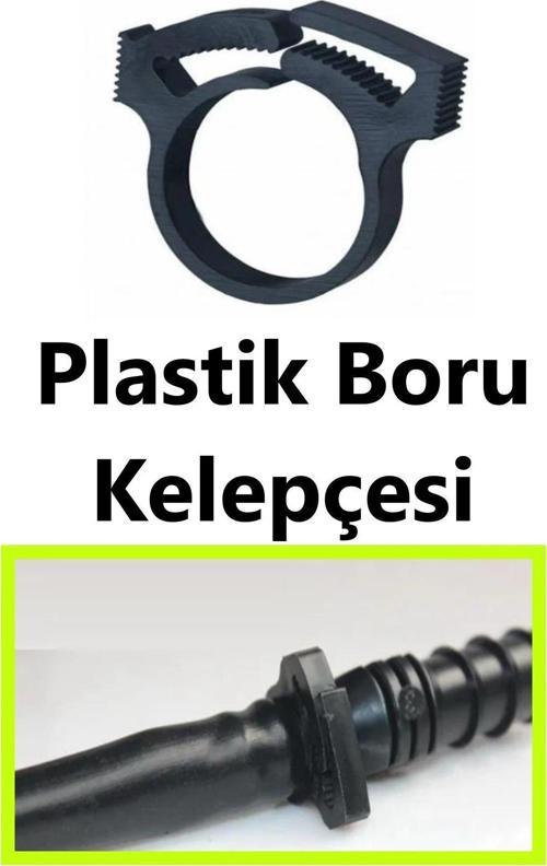 Mgf 16mm. X 200 Adet Plastik Hortum Sıkma Kelepçe Sulama Hortumu Ek Parçaları