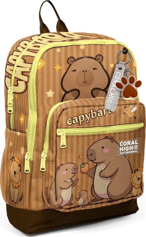 Kids Kapibara Desenli Okul Sırt Çantası 23783