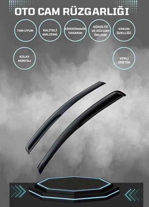 Ford Custom 2012-2023 Cam Rüzgarlığı 2li Takım