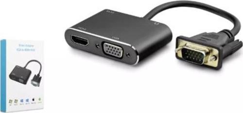 Hdx7821 Vga To Hdmi + Vga F Çevirici 1080P 22Cm Siyah