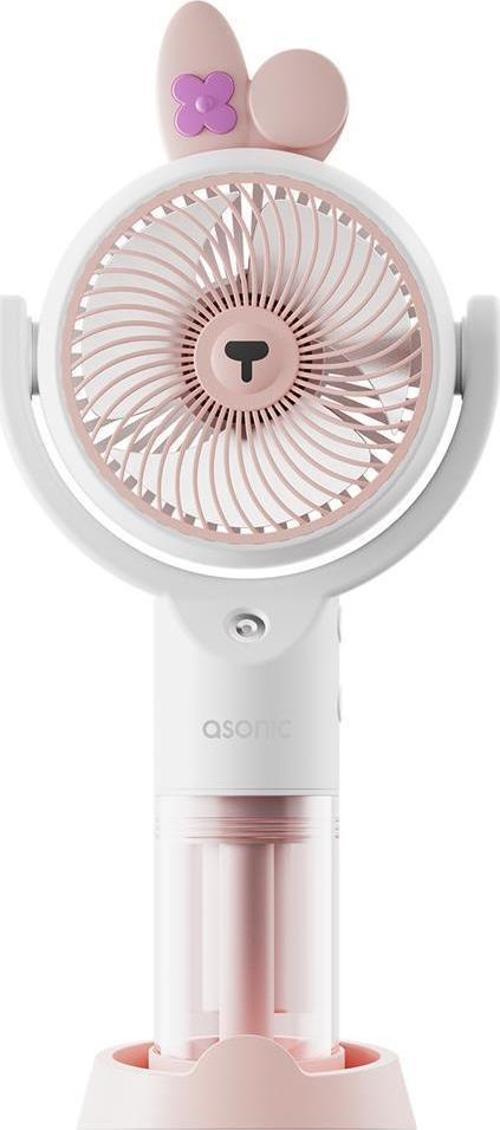 AFN26 Beyaz 500mAh 2 Kademe (Püskürtme Fonksiyon) Nemlendirici Sprey USB Fan Şarjlı
