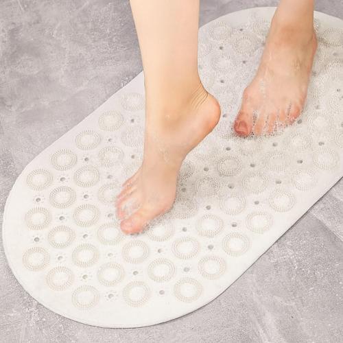 Masajlı Vantuzlu Kaydırmaz Banyo ve Duş Paspası - Beyaz