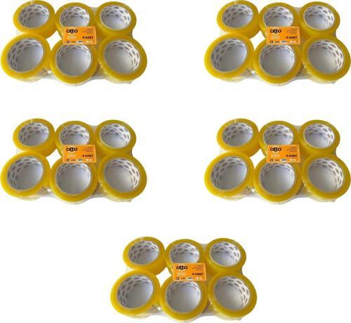 Bant Şeffaf Koli Bandı Bantı / 45 mm x 100 Metre / 6 Adetlik 5 Paket