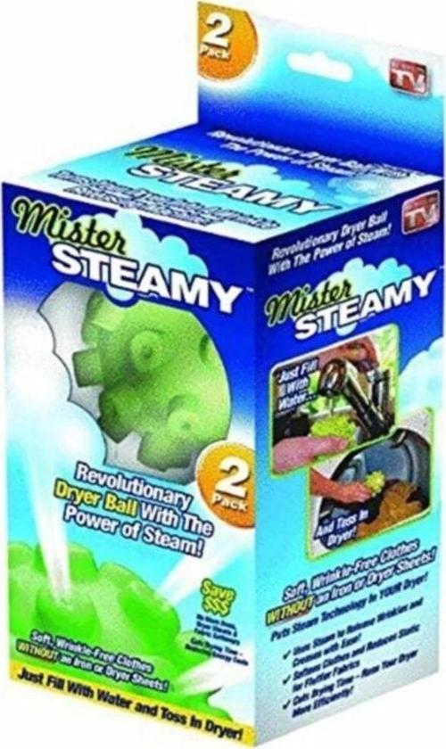 Mister Steamy Buharlı Çamaşır Kurutma Ve Ütü Topları Pratik 2'li