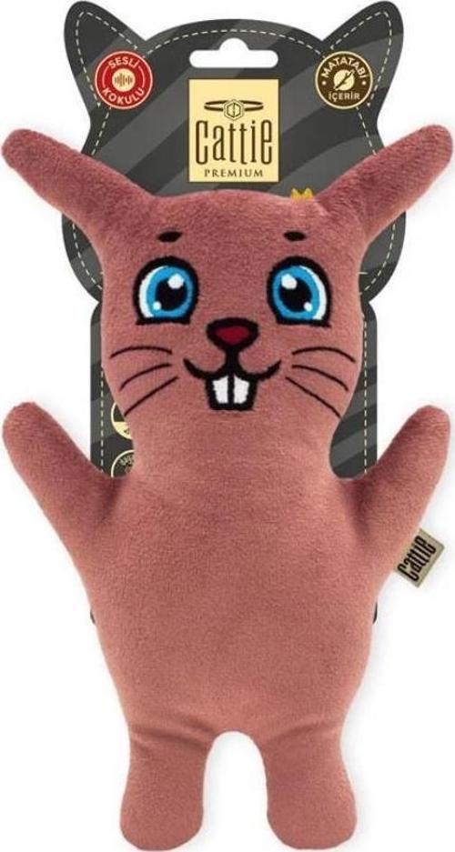 MATATABİ İÇERİKLİ KEDİ OYUNCAĞI PELUŞ TAVŞAN 20CM