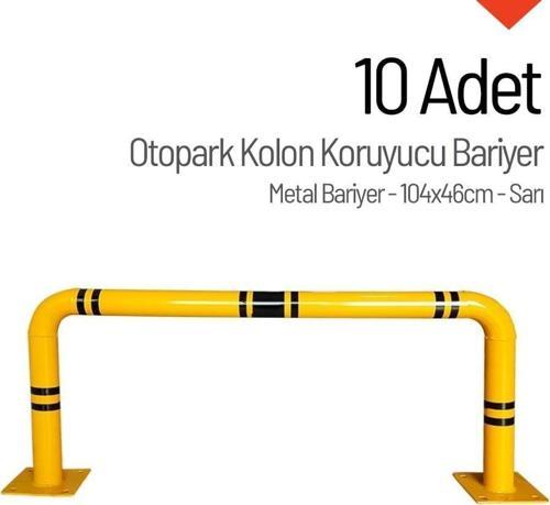 10'lu Set Otopark Kolon Koruma Bariyeri – 104x46 cm