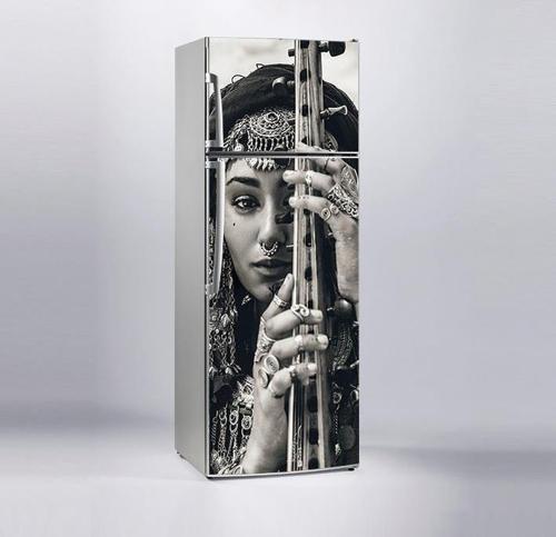 Buzdolabı Sticker Kaplama Dolap Kaplama Etiketi Çingene Kız