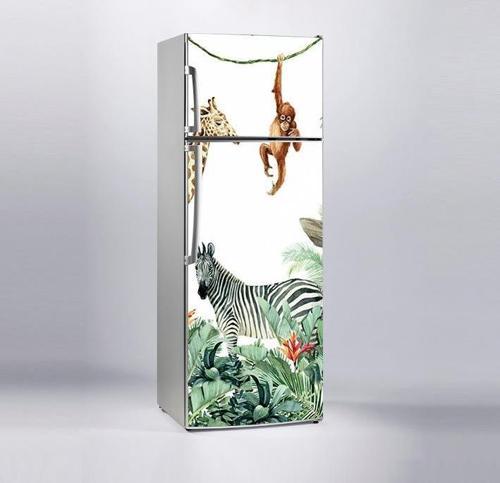 Buzdolabı Sticker Kaplama Dolap Kaplama Etiketi Hayvanlar