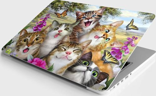 Laptop Sticker Notebook Pc Kaplama Etiketi Kedicikler