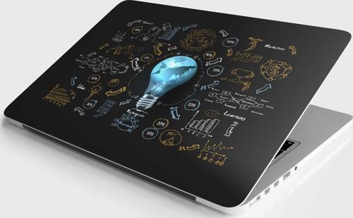 Laptop Sticker Notebook Pc Kaplama Etiketi Lamp