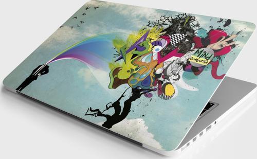 Laptop Sticker Notebook Pc Kaplama Etiketi Mind