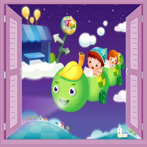 Çocuk Odası Bebek Odası Pencere Poster Duvar Kağıdı Tırtıl