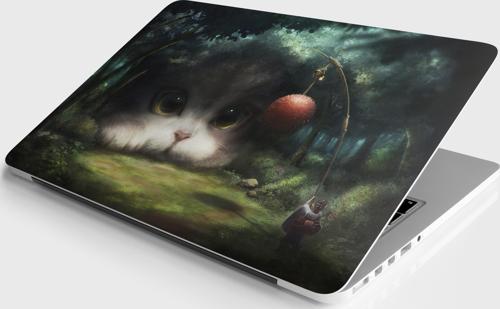 Laptop Sticker Notebook Pc Kaplama Etiketi Painting Cats