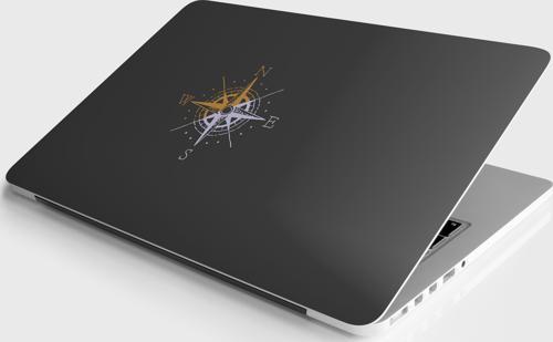 Laptop Sticker Notebook Pc Kaplama Etiketi Pusula