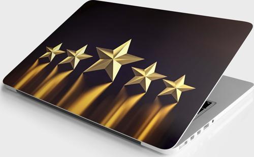 Laptop Sticker Notebook Pc Kaplama Etiketi 5 Yıldız