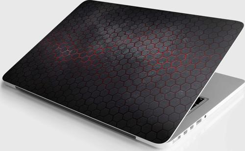 Laptop Sticker Notebook Pc Kaplama Etiketi Altıgen Karbon