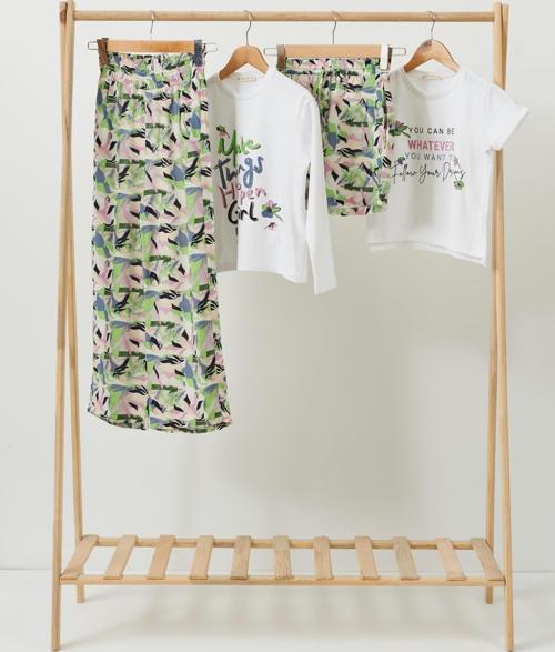 4'lü Tshirt Pantolon Şort Yeşil Takım