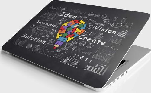 Laptop Sticker Notebook Pc Kaplama Etiketi Solution
