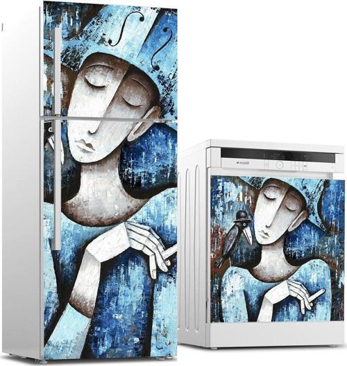 Buzdolabı ve Bulaşık Makinası Beyaz Eşya Sticker Kaplama Sanat
