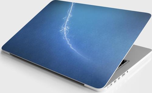 Laptop Sticker Notebook Pc Kaplama Etiketi Blue Pattern