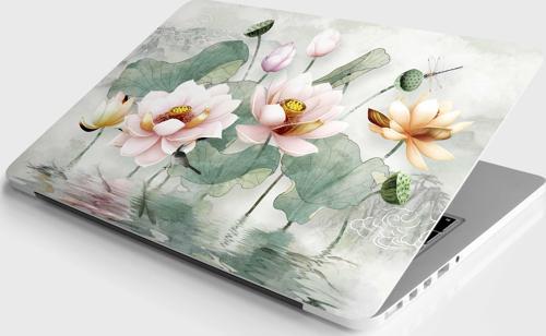 Laptop Sticker Notebook Pc Kaplama Etiketi Çiçek 3D