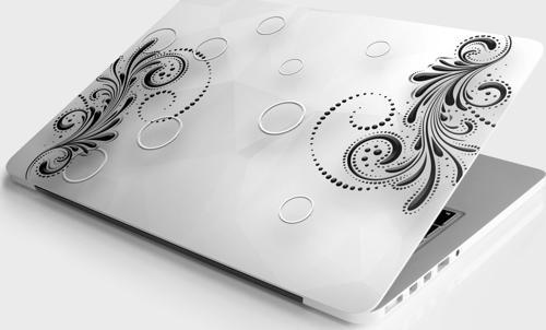 Laptop Sticker Notebook Pc Kaplama Etiketi Yuvarlak Desen
