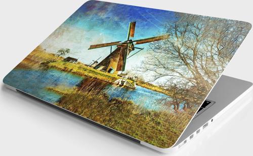 Laptop Sticker Notebook Pc Kaplama Etiketi Değirmen