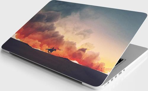 Laptop Sticker Notebook Pc Kaplama Etiketi Field Of Fire
