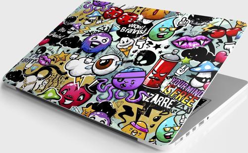 Laptop Sticker Notebook Pc Kaplama Etiketi Graffiti