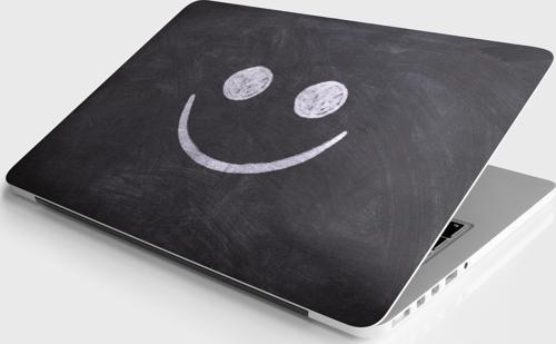 Laptop Sticker Notebook Pc Kaplama Etiketi Gülümse
