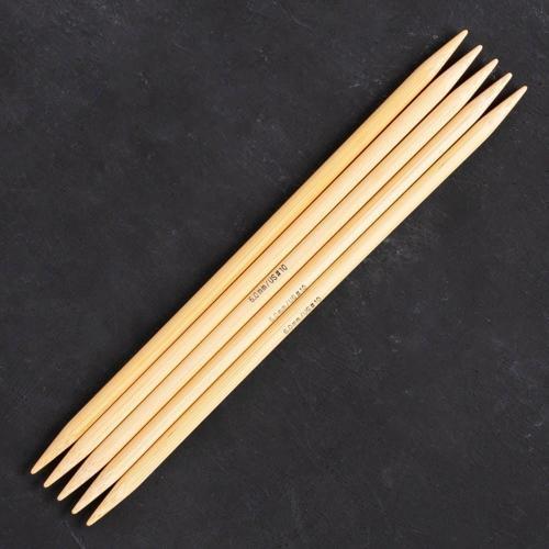 Büro Ev Ofis Hobi Dikiş Atölyesi için 20CM 6MM Bambu Çorap Şişi