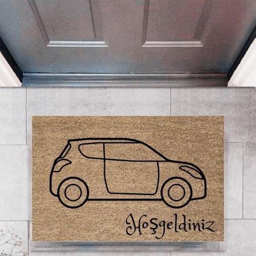 Büro Ev Ofis Dekoru için Dijital Baskı Kapı Önü Paspas Arabalar 688