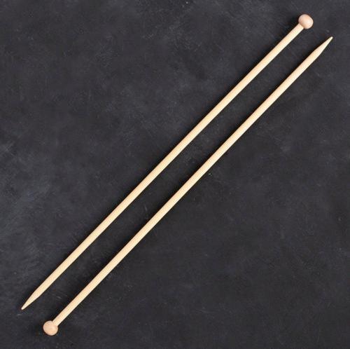 Büro Ev Ofis Hobi Dikiş Atölyesi için 35CM 6MM Bambu Örgü Şişi