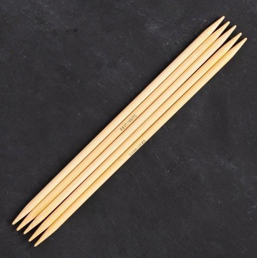 Büro Ev Ofis Hobi Dikiş Atölyesi için 20CM 5MM Bambu Çorap Şişi