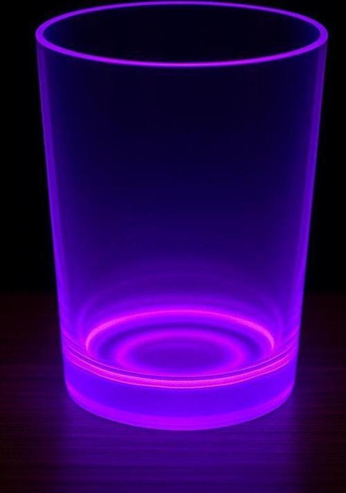 Büro Ev Ofis Etkinik Partisi için 9X10CM Glow Neon Mor Bardak