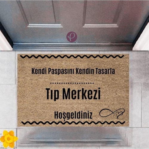 Büro Ev Ofis Dekoru için Dijital Baskı Kapı Önü Paspas Tıp Merkezi Stil
