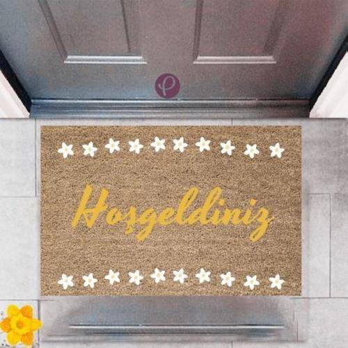 Büro Ev Ofis Dekoru için Dijital Baskı Kapı Önü Paspas Hoşgeldiniz Tip