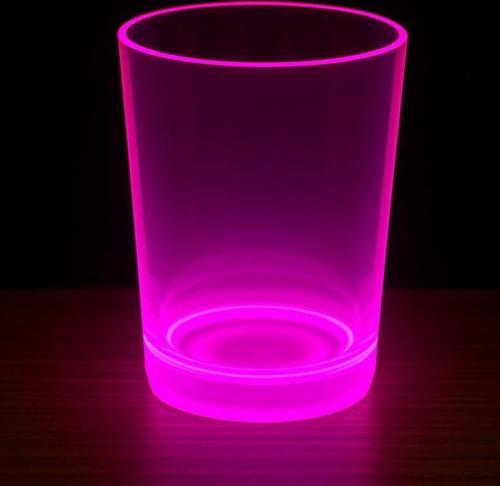 Büro Ev Ofis Etkinik Partisi için 9X10CM Glow Neon Pembe Bardak