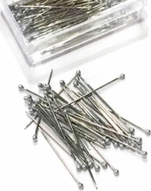 Büro Ev Ofis Hobi Dikiş Atölyesi için 100ADET Paslanmaz Mineli İğne Seti