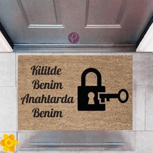 Büro Ev Ofis Dekoru için Dijital Baskı Kapı Önü Paspas Kilit Model