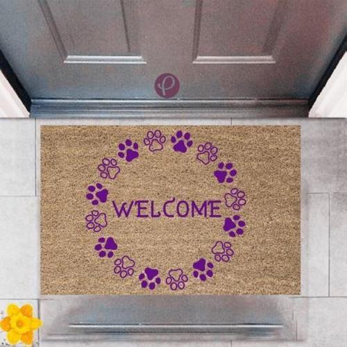 Büro Ev Ofis Dekoru için Dijital Baskı Model Kapı Önü Welcome Model Paspas 