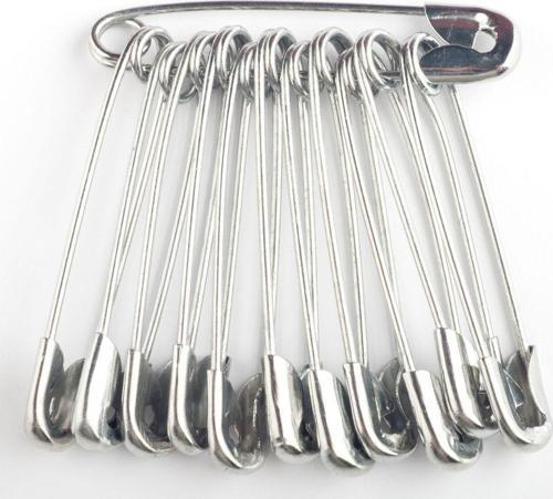 Büro Ev Ofis Hobi Dikiş Atölyesi için 50ADET 3CM Silver Çengelli İğne Seti