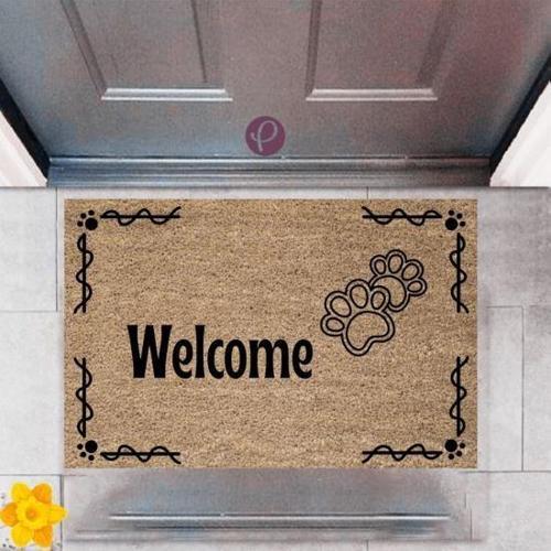 Büro Ev Ofis Dekoru için Dijital Baskı Model Kapı Önü Trend Welcome Paspas 